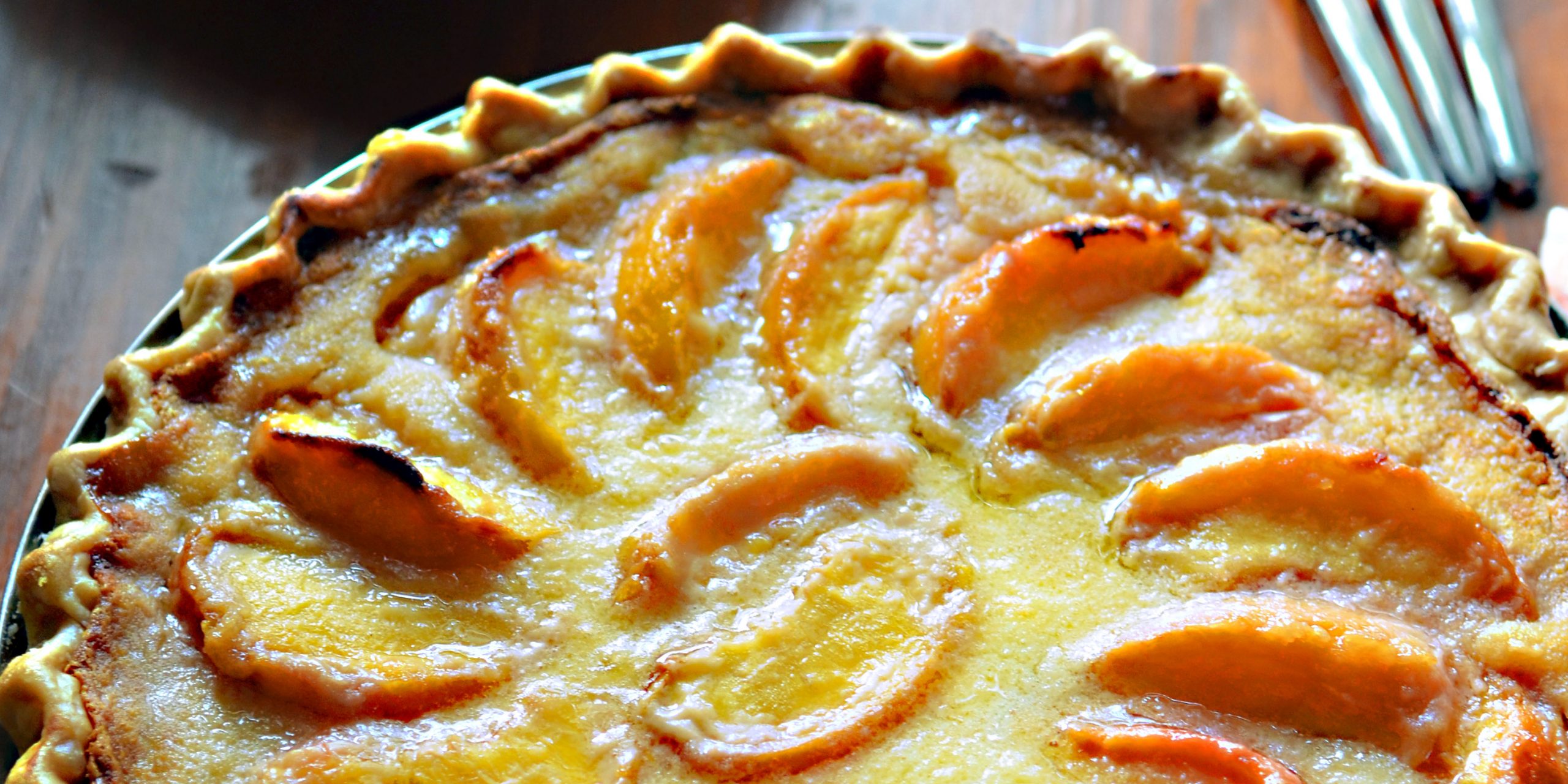 Sour Cream Peach Pie - Andrew Zimmern