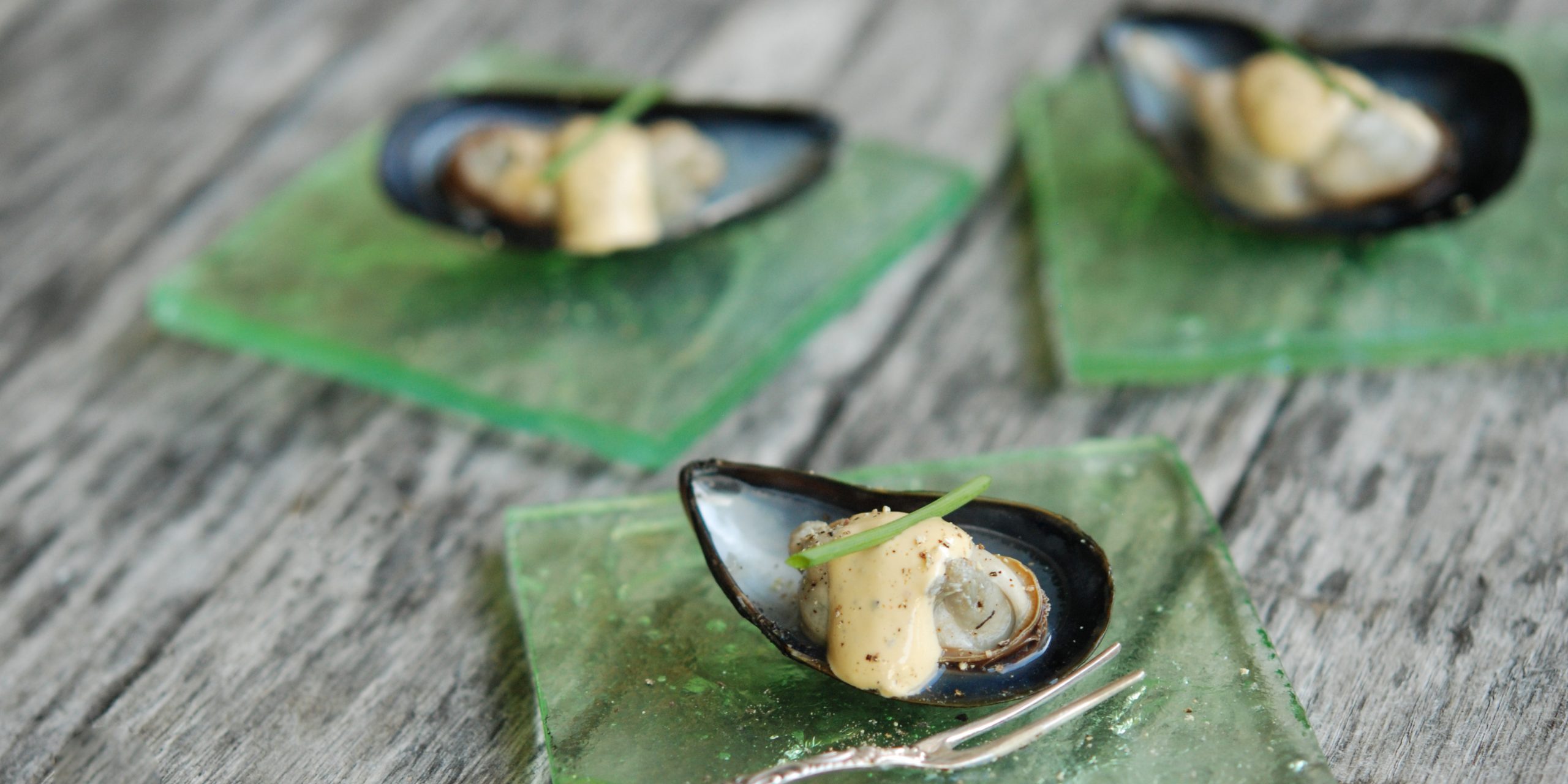 Steamed Mussels with Aioli - Andrew Zimmern