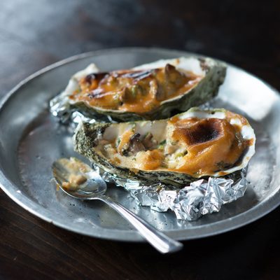 Baked Oysters with Marmite|Baked Oysters with Marmite