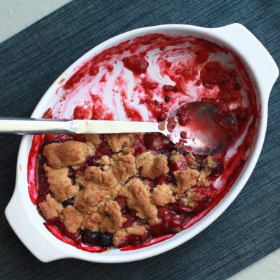 Andrew Zimmern's Mixed Berry Crumble