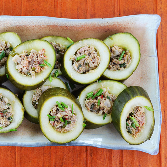Braised Cucumbers with Pork and Ginger