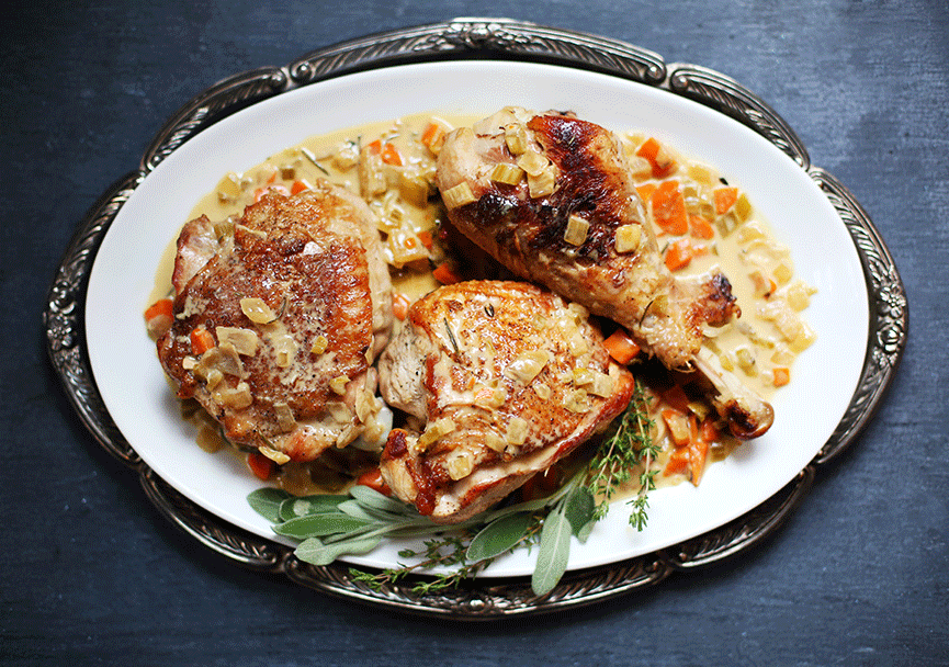 Braised turkey 