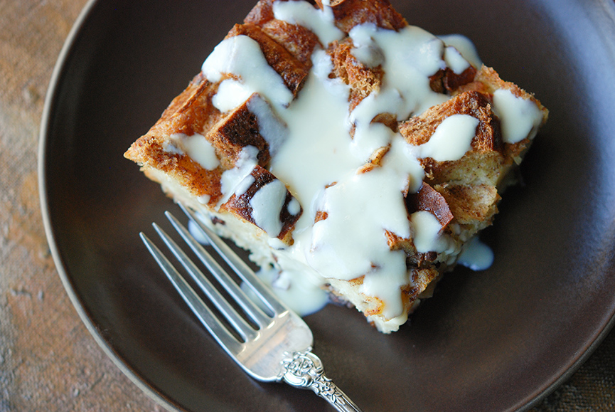 Bread Pudding with Whiskey Sauce - Andrew Zimmern