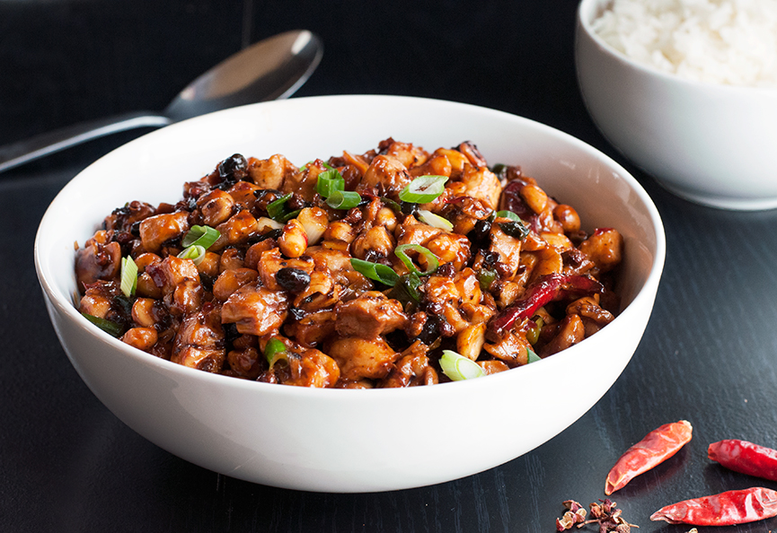 Chengdu-style Chicken with Peanuts & Black Beans