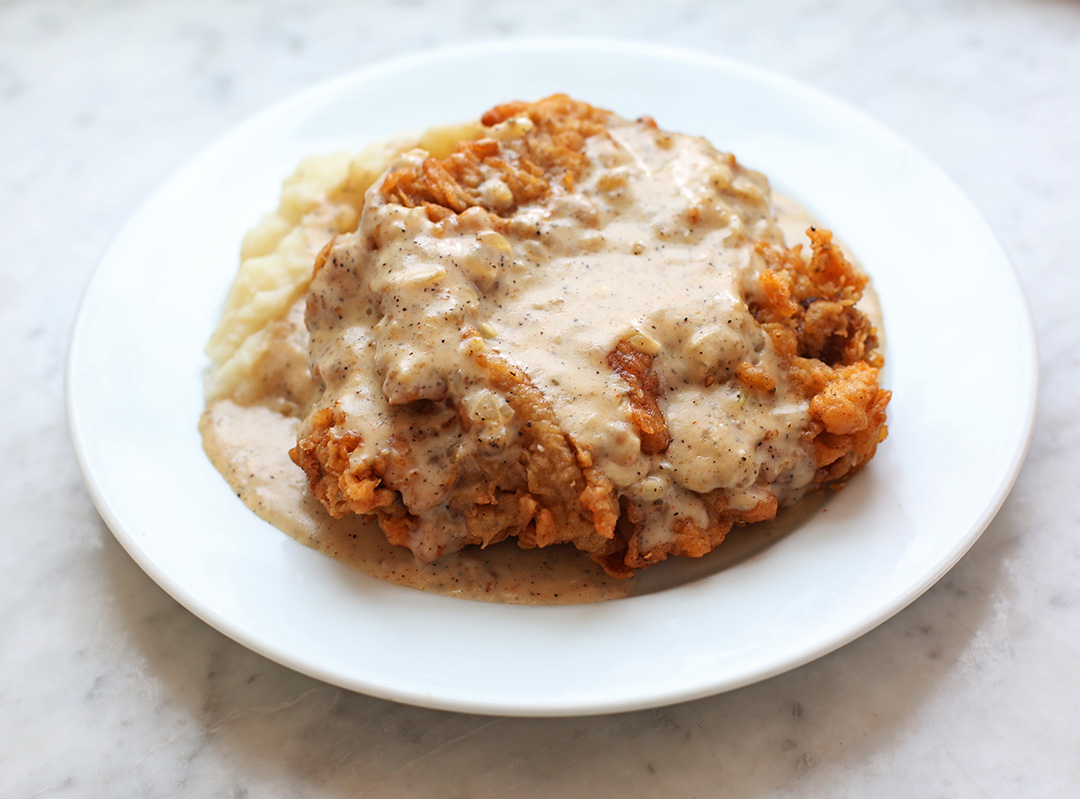 Chicken Fried Steak with Cream Gravy - Andrew Zimmern