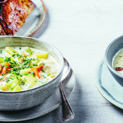 Andrew Zimmern's Clam Chowder