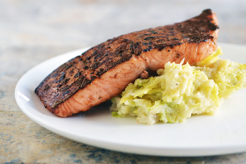 Corned Beef-Cured Atlantic Salmon - Andrew Zimmern