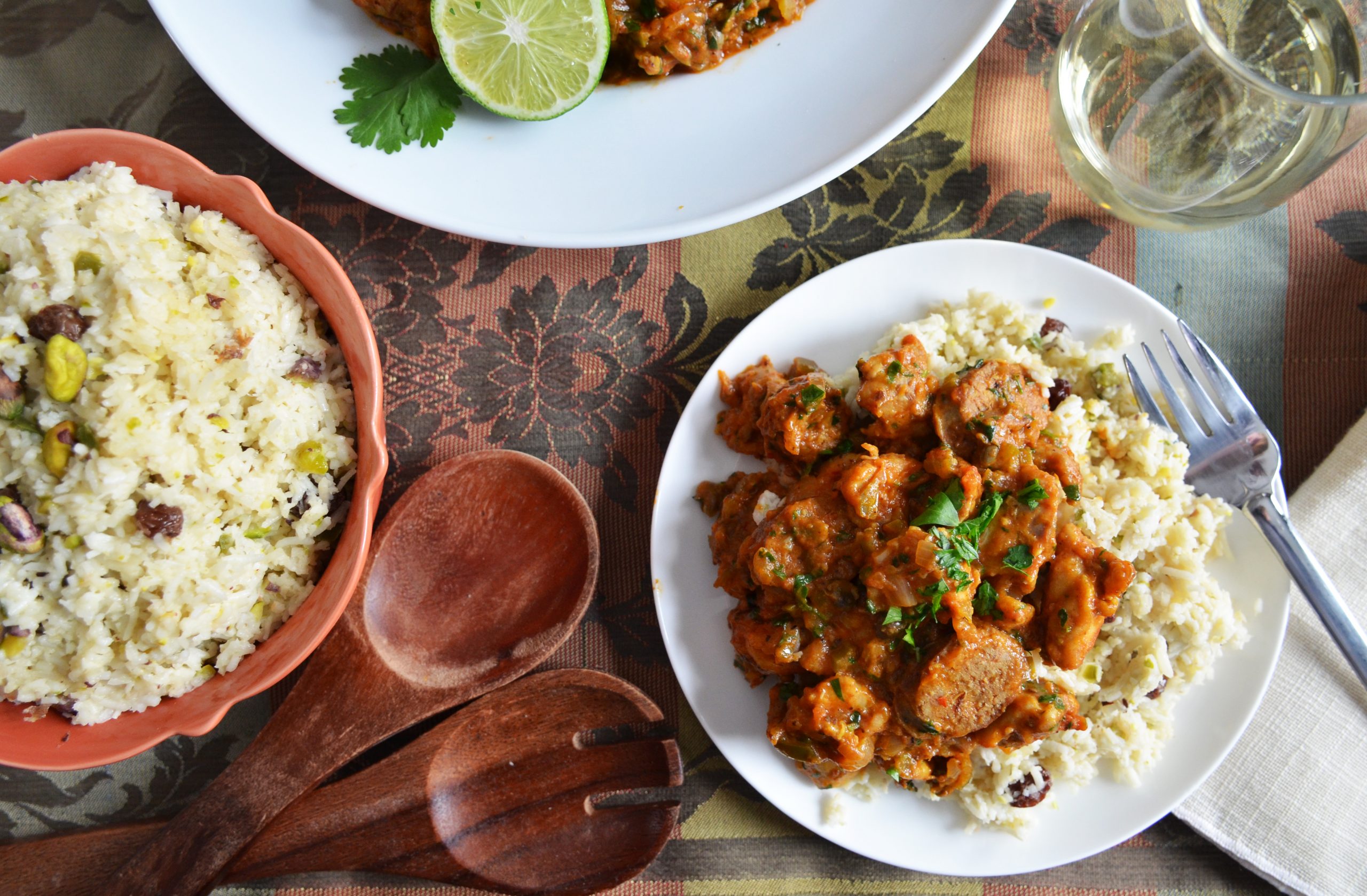 Creole Chicken with Coconut Rice - Andrew Zimmern