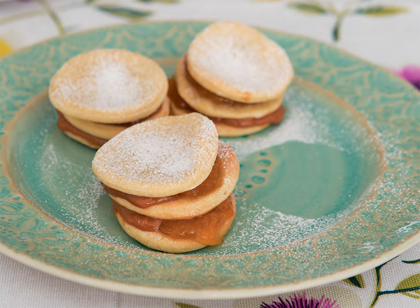 Triple Decker Dulce de Leche Bites - Andrew Zimmern