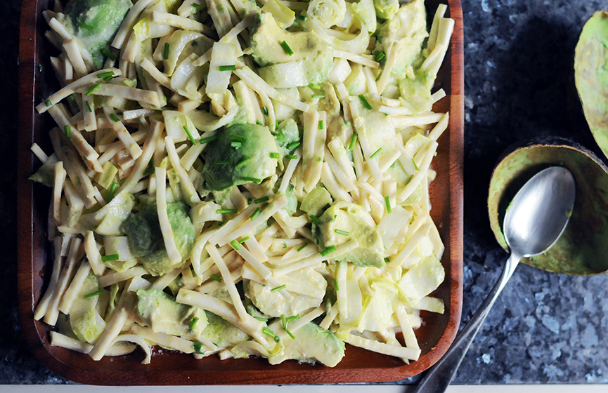 Endive Celeriac Avocado Salad