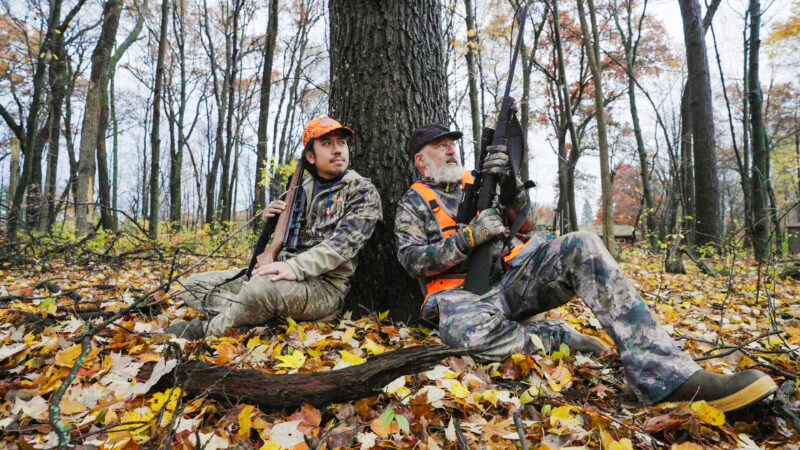 Andrew Zimmern hunts squirrel on Field to Fire.