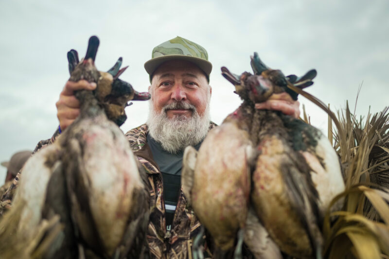 Andrew Zimmern goes duck hunting on Field to Fire.