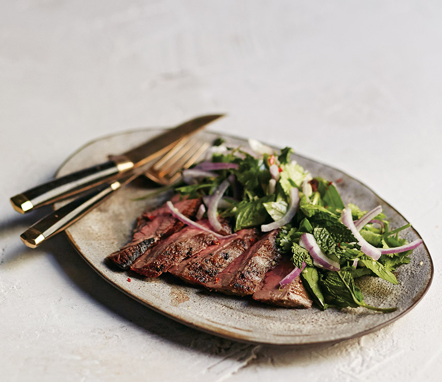 Flank Steak with Thai Salad - Andrew Zimmern