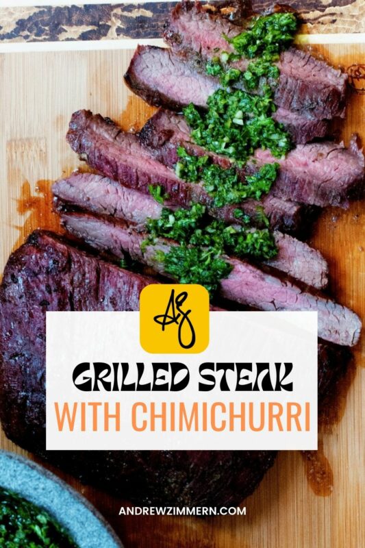 Grilled Flank Steak with Chimichurri - Erin Lives Whole