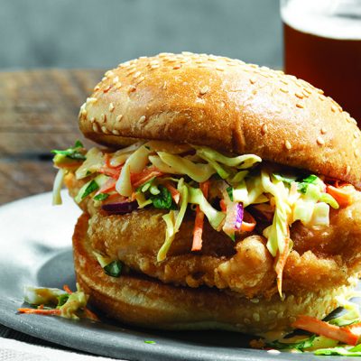Beer Battered Chicken Sandwich. For the Fried Chicken book. PHOTO BY JOHN LEE COPYRIGHT 2014 JOHN LEE PICTURES|