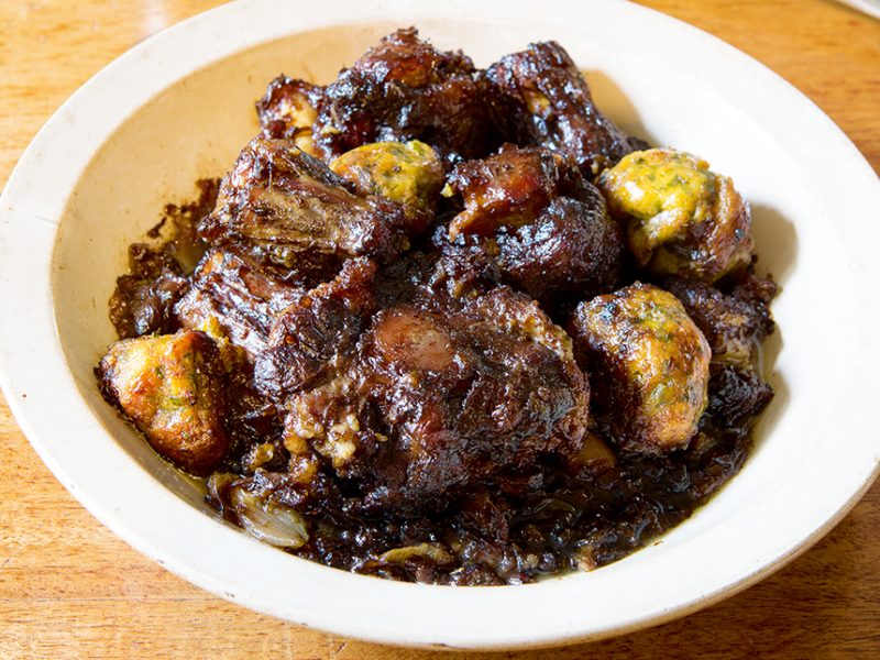 Oxtail with Bavarian Bread Dumplings|Oxtails with Bread Dumplings|Oxtail with Bavarian Bread Dumplings|Oxtail with Bavarian Bread Dumplings