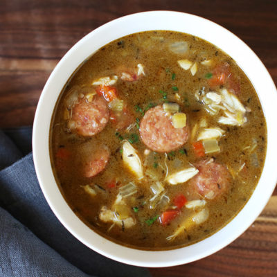 Andouille, Crab & Oyster Gumbo