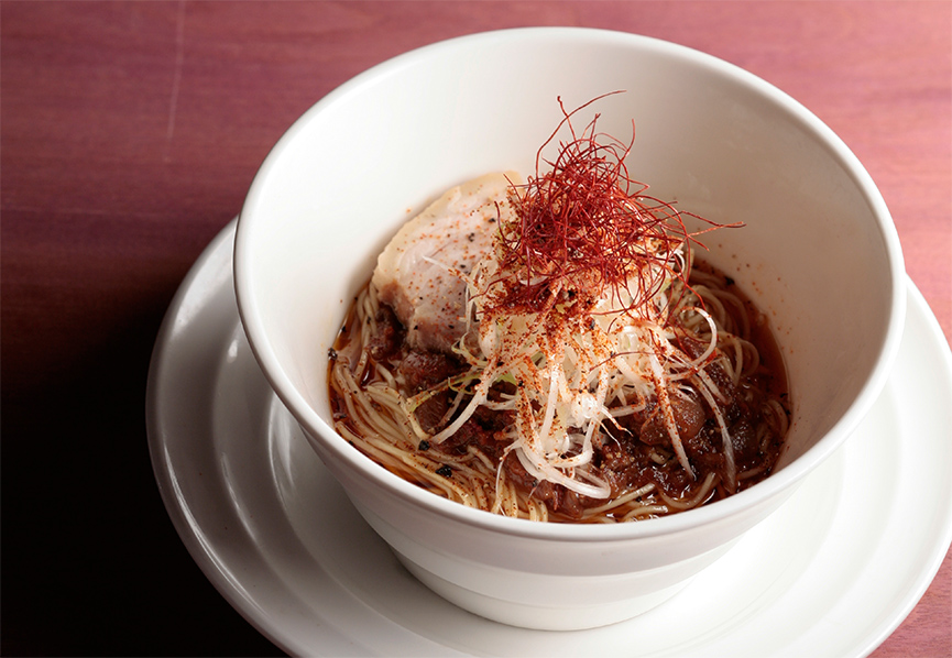 Ivan Orkin's Eggplant Mazemen - Andrew Zimmern