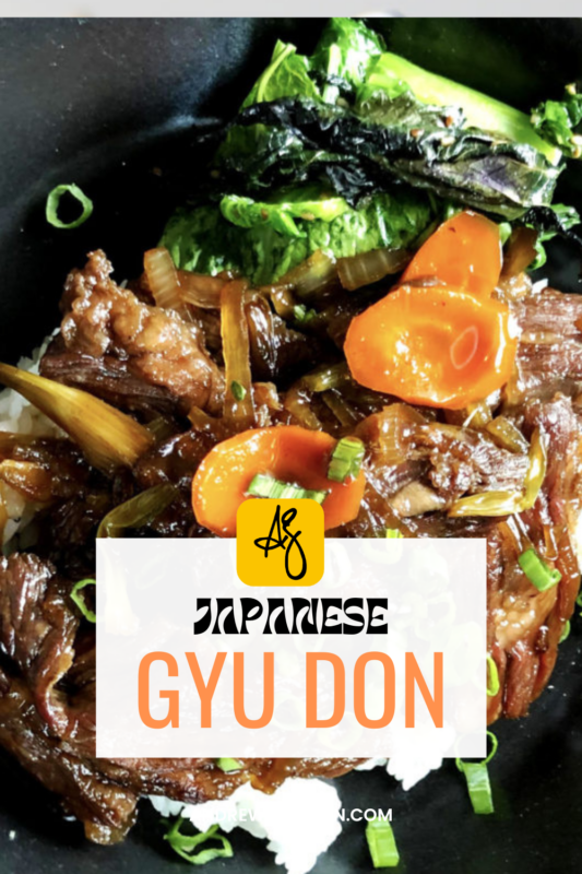 This is a simple, sweet-and-savory Japanese beef dish served over rice.