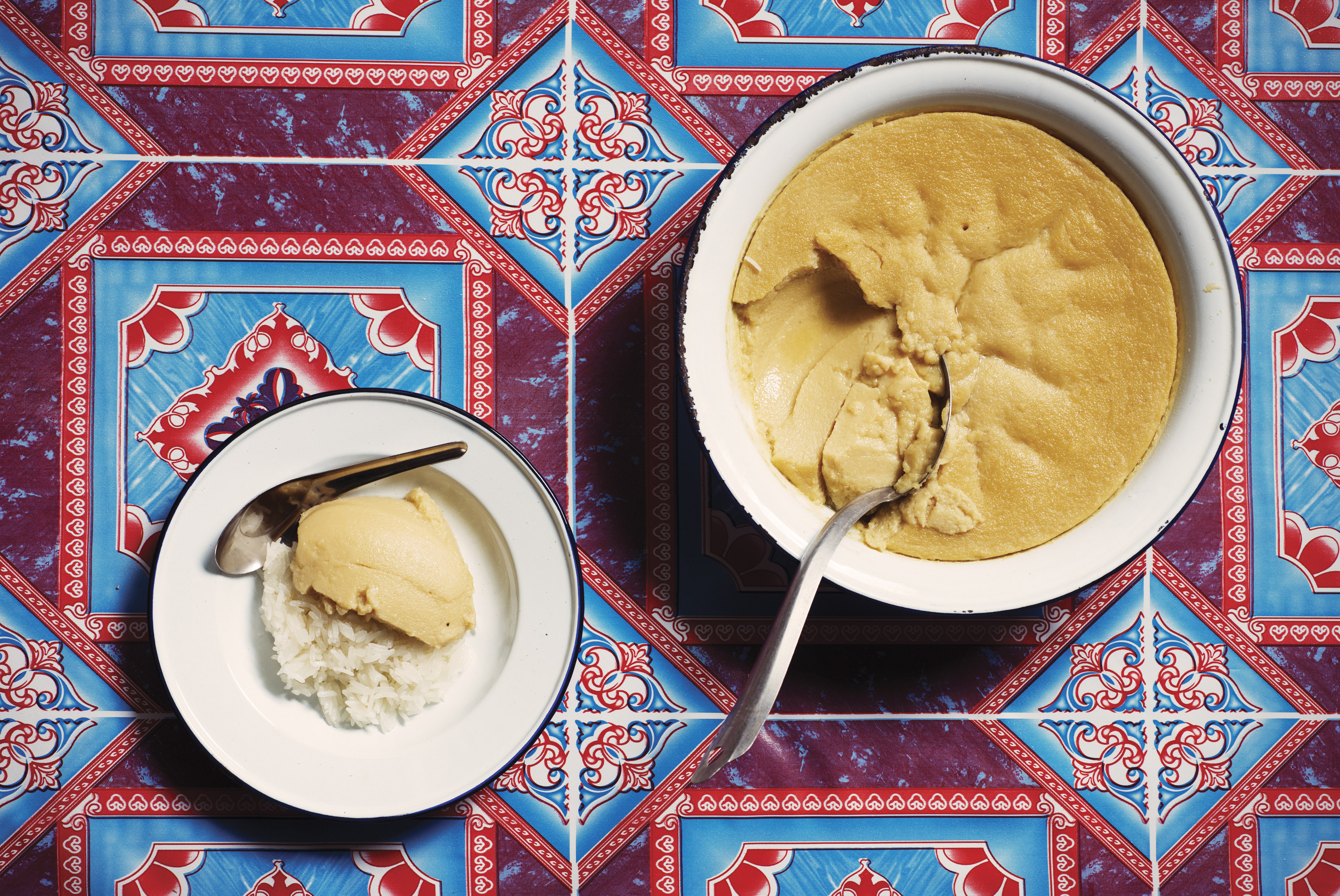 Khao Niaw Sankhaya Turian (sticky rice with durian custard)