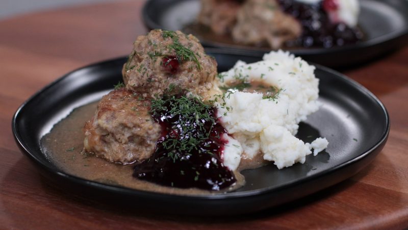 Andrew Zimmern's recipe for Swedish meatballs