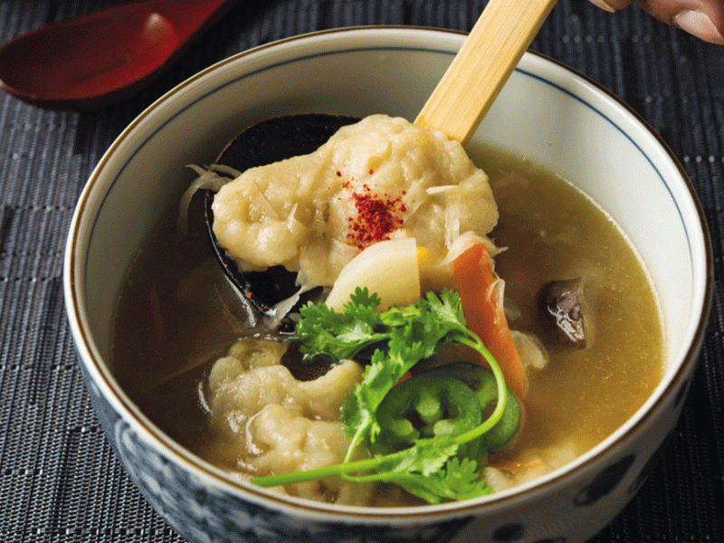 Morimoto's Japanese-style Chicken & Dumpling Soup