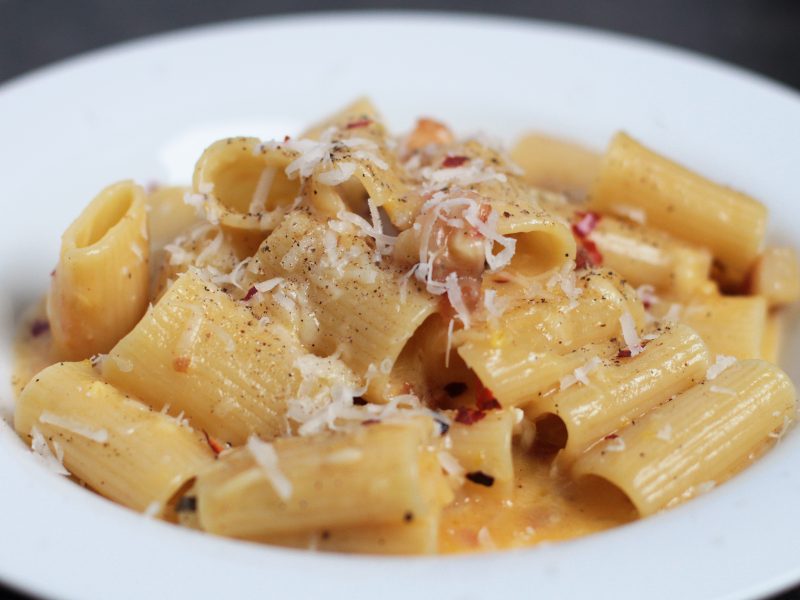 Andrew Zimmern's recipe for pasta carbonara