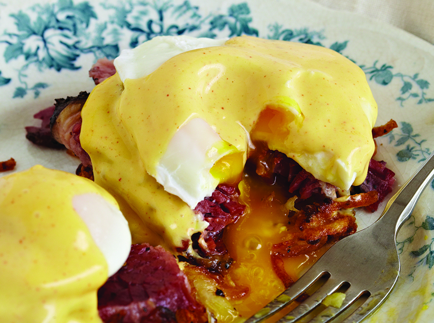 Pastrami Benedict Andrew Zimmern