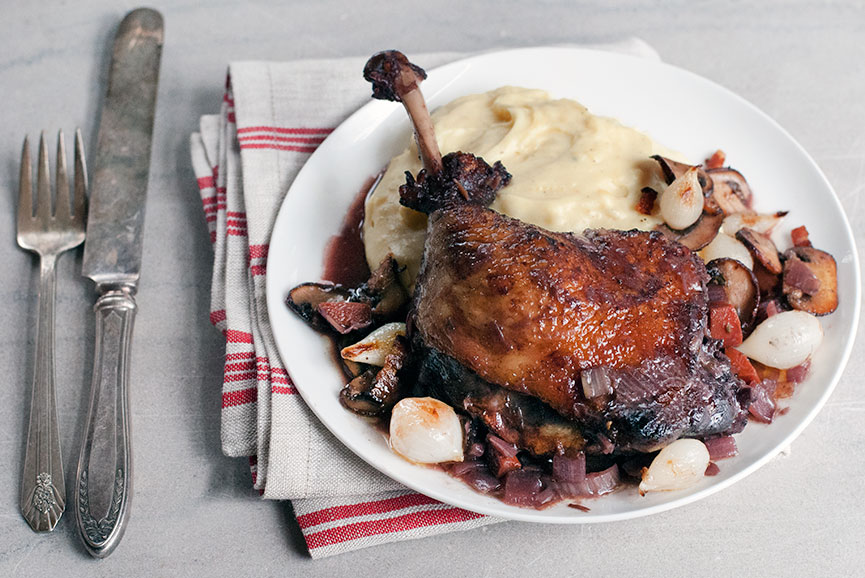 Red Wine Braised Duck Legs