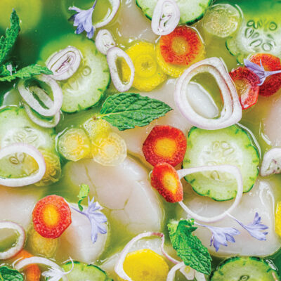 Andrew Zimmern's Scallop Aguachile