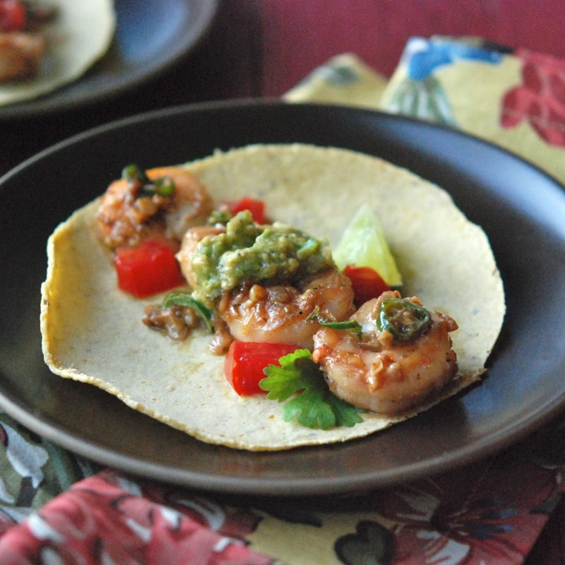 Andrew Zimmern's Shrimp with Green Chiles