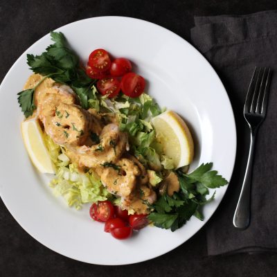 Andrew Zimmern's recipe for poached shrimp remoulade