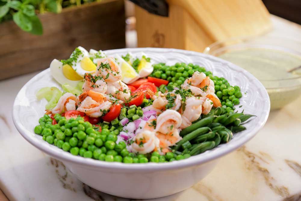 Learn to Chop, Dice and Mince with this Steakhouse Chopped Salad with Green Goddess Salad Recipe - A