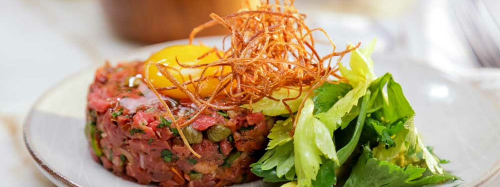 Recipe: Beef Tartare with Frizzled Shallots