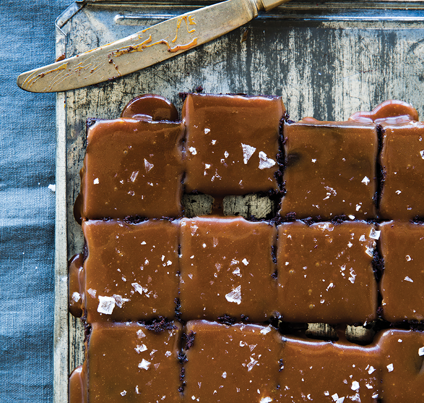 Salt & Pepper Caramel Brownies - Andrew Zimmern