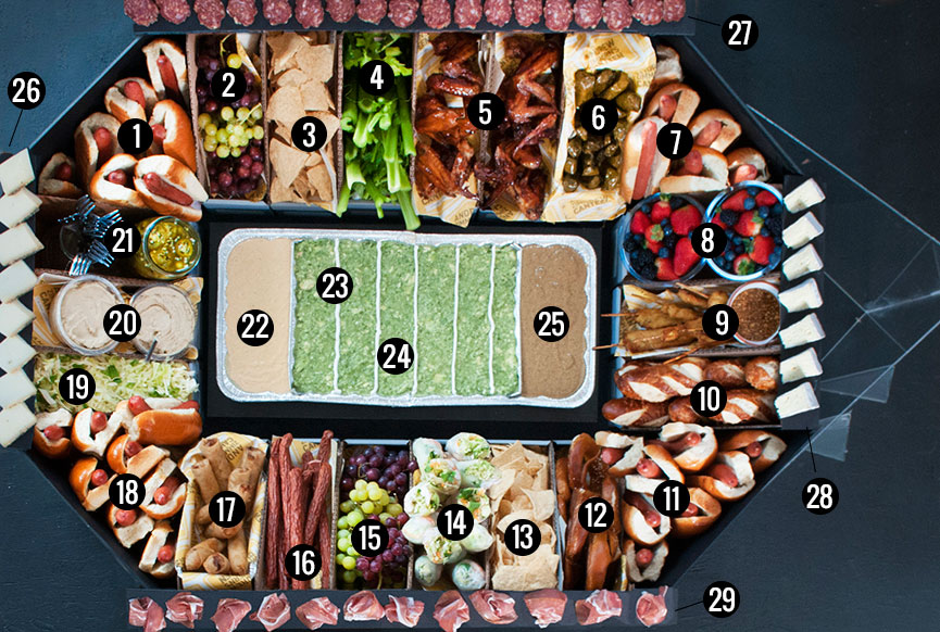 Super Bowl Party Food Idea: How to Build a Snackadium!