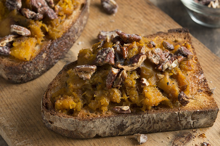 Cider-Glazed Squash Toast