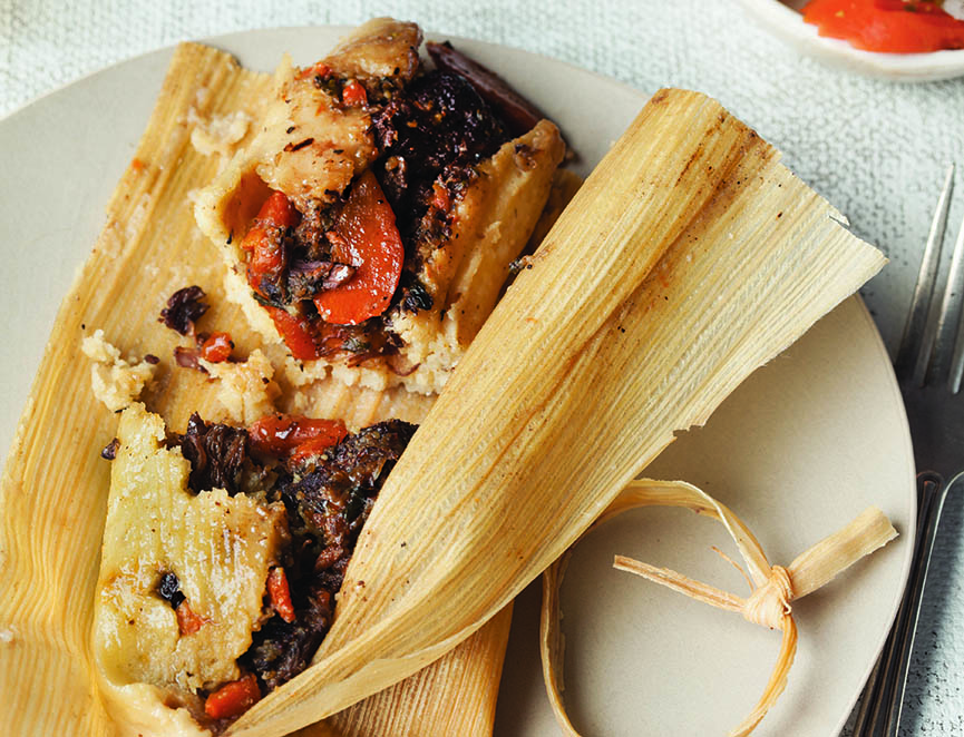 Beef Cheeks and Wine Tamales - Andrew Zimmern