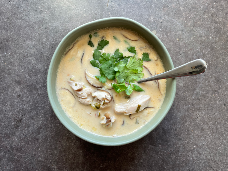Thai Hot-and-Sour Coconut Chicken Soup - Andrew Zimmern