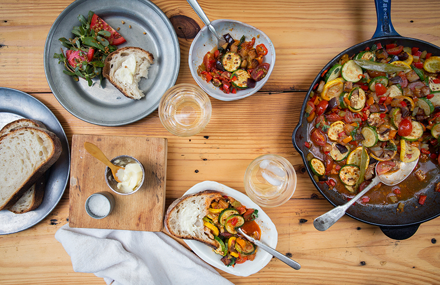 Hugh Acheson's Southern Ratatouille - Andrew Zimmern