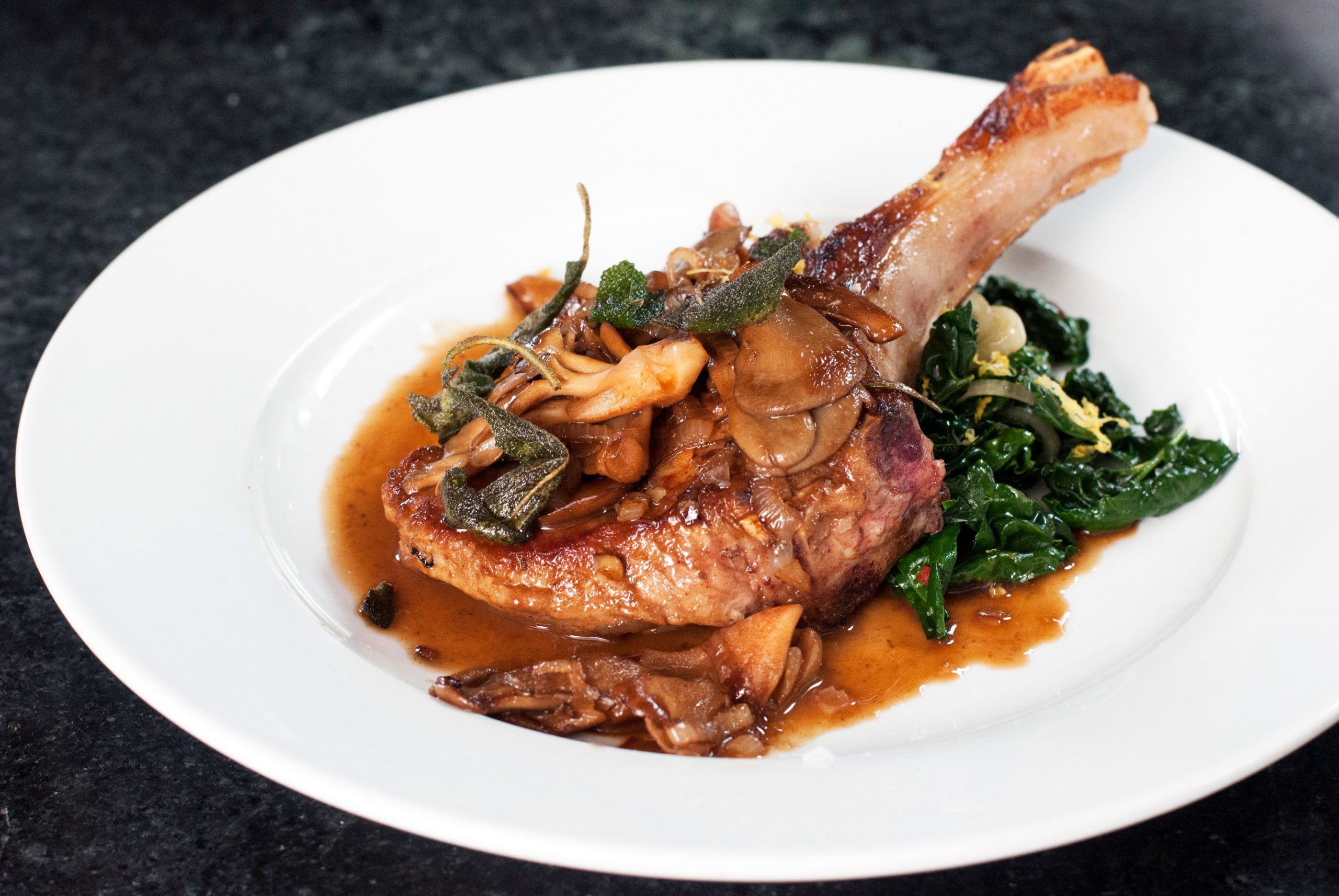 Veal Marsala with Rosemary & Mushrooms - Andrew Zimmern.
