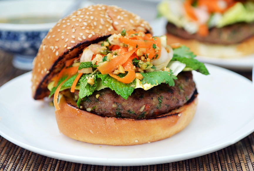 Vietnamese Pork Burger - Andrew Zimmern
