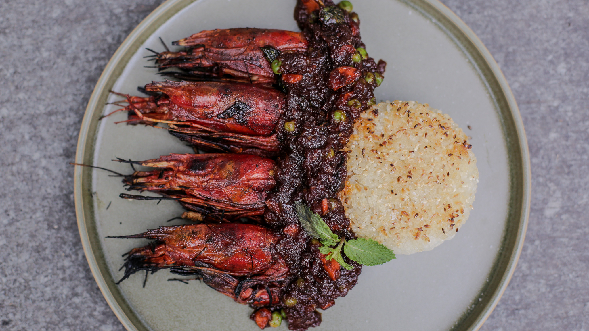Grilled Prawns with Lemongrass Sambal - Andrew Zimmern