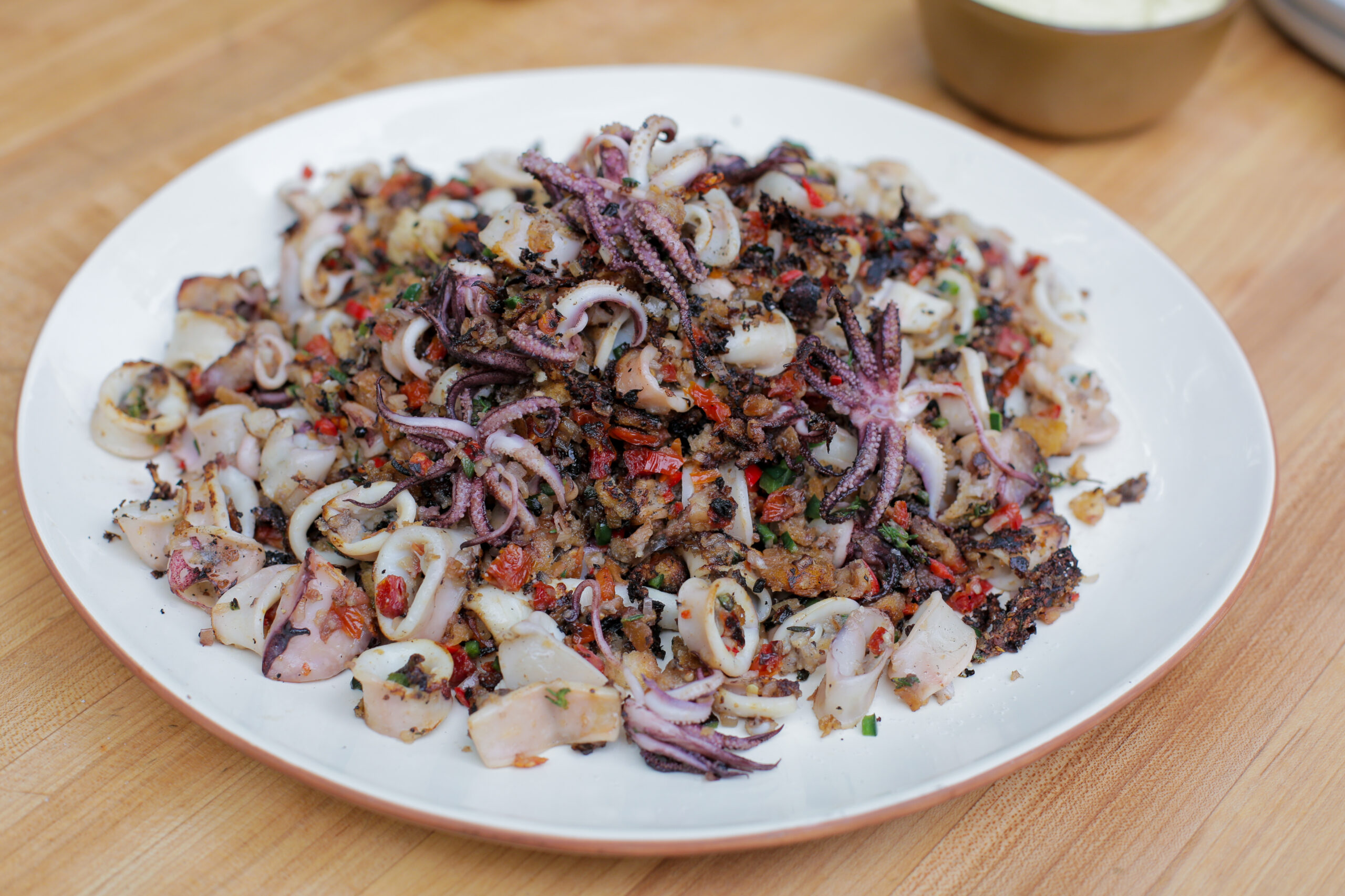 Crispy Squid with Lemon Aioli - Andrew Zimmern