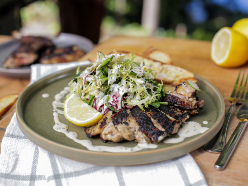 Grilled Guinea Hen Salad