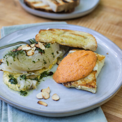 Grilled halibut on Wild Game Kitchen.
