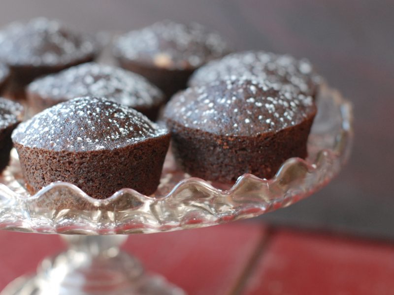 Andrew Zimmern's recipe for black and white cupcakes