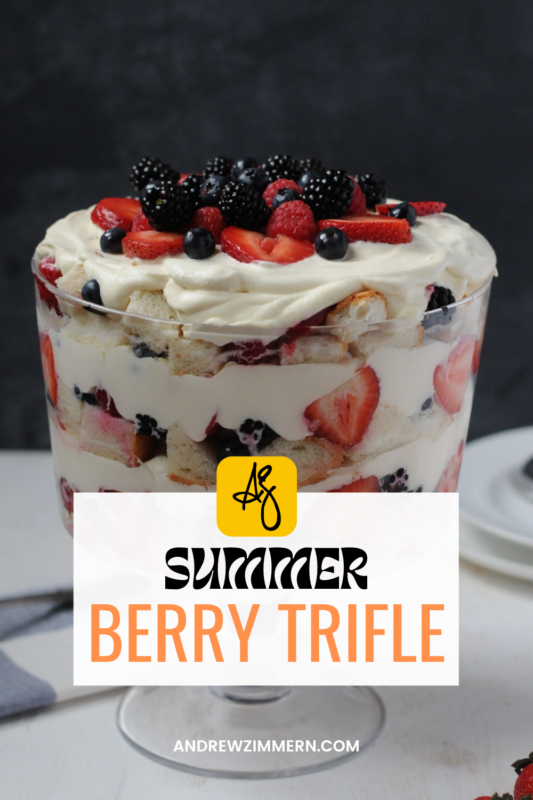 This summer berry trifle is heaven in a bowl.