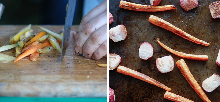Root Vegetable Pan Roast with Brown Butter Sauce - Andrew Zimmern
