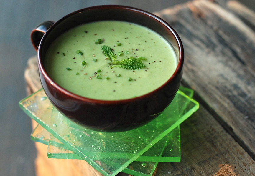 PeaandParsnip Vichyssoise with Tarragon Andrew Zimmern